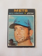 JERRY ROBERTSON 1971 TOPPS BASEBALL CARD #651 NEW YORK METS SHORT PRINT