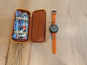 STRATON VINTAGE DRIVER CHRONO UHR NEU AKKU INSTALLIERT - Bild 1 von 10
