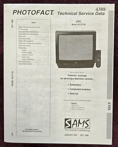 Sams Photofact 4388 Service Manual for JVC AV-27120, AV-27115, AV-27115 SUFFIX A - Picture 1 of 1
