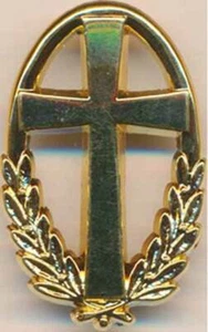 Aumonier Catholique, doré, attache type PIN’S, GS 78 en relief, Beraudy (8578) - Imagen 1 de 2