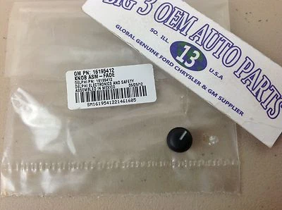 Perilla de ajuste de tono de radio delantera Chevrolet Cadillac Oldsmobile GMC nueva OEM Foto 1 de 4