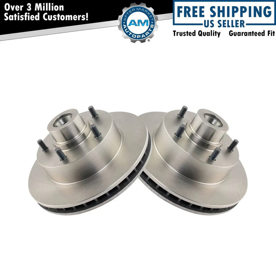 Front Disc Brake Rotor Driver & Passenger Side Kit Pair for Mopar Dodge - Image 1 of 3