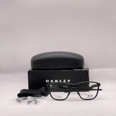 Oakley Mens Futurity RS Large Square Full Rim Eyeglasses OX8186 Black - Image 1 of 4