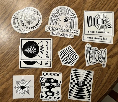 12 Assorted Volcom Stickers - Image 1 of 4