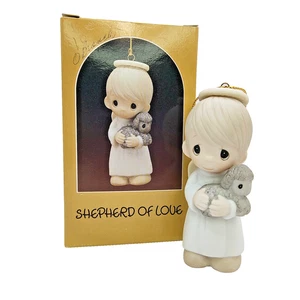De colección 1986 Precious Moments Ornamento Pastor del Amor 102288 Belén de Navidad - Imagen 1 de 15