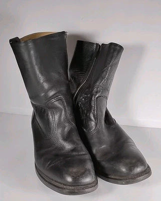 Work N Sport Vibram Botas Hombre 10.5 D Negro Cuero Genuino Hecho en EE. UU.  Foto 1 de 4