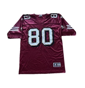 Vintage 90s Starter Jerry Rice San Francisco 49ers Red Jersey Mens Size 54 2XL - Picture 1 of 8