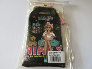 Estuche de gafas de sol/accesorio Nikky de Nicole Lee impresión de contacto visual nuevo con etiqueta - Imagen 1 de 2