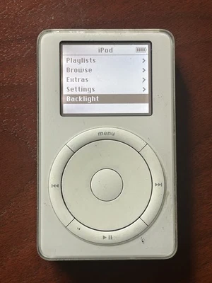 Apple iPod Classic 1ª Generación (M8541) - Blanco, 5 GB Cargado 774 Canciones ¡Excelente Estado! Foto 1 de 4