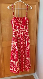 NUEVO CON ETIQUETAS VESTIDO MIDI CHRISTIAN LACROIX mezcla de lino con cuentas correas para el hombro talla 12 - Imagen 1 de 6