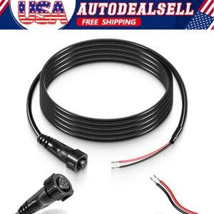 For Humminbird Solix and Onix Series PC 12 Power Cord 6' Power Cable 720085-1 - Picture 1 of 10