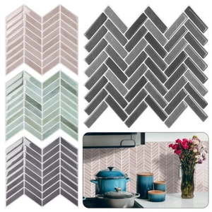 Oil-proof Self Adhesive Tile Wall Stickers Waterproof Wall Decal Wallpaper - Picture 1 of 16