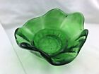 Vintage Horse Head Bowl Candy Dish Mid Century Green Art Glass Deco