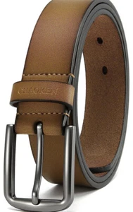 Chairmen Mens Leather Belt 1 3/8 Casual Belt - Picture 1 of 5