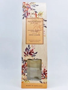 1 Pecksniff's Reed Diffuser SUGARED PUMPKIN NUTMEG Fragrance Diffuser KIT 3.3 oz - Picture 1 of 3