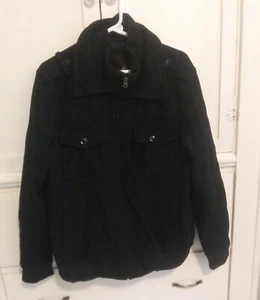 J FERRAR Wool Blend Coat Jacket Mens Large - Picture 1 of 5