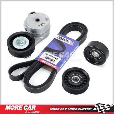 Serpentine Belt Component Kit 90K38420 for Chevy Impala Malibu Pontiac G6 Saturn - Image 1 of 4
