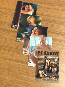 PLAYBOY 1995 LOT OF 5 PLAYMATE AND COVER CARDS MICHELLE DRAKE JOAN BENNETT NICE - Picture 1 of 2