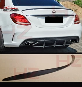 Botas negras brillantes alerón labial para 2016 2019 Mercedes Clase E sedán de 4 puertas W213 E63 - Imagen 1 de 9