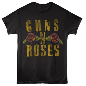Guns N Roses Big Band Name Logo Men's T Shirt Rock Merch - Picture 1 of 5