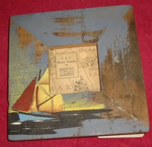 Vintage Two's Company Sailboat Photo Frame (3" x 3") - Picture 1 of 2