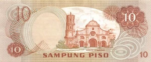 Philippines 10 Piso 6.30.1981 Series QZ Comm. Uncirculated Banknote RR4 - Picture 1 of 2