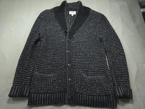 Rag Bone Sweater Mens Large Black Gray Neiman Marcus Target Cardigan Shawl - Picture 1 of 10