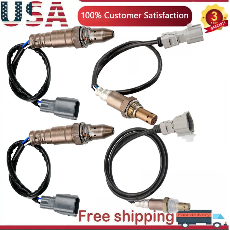 Juego de 4 sensores de oxígeno superior + inferior para Toyota Highlander 2011 2012-2016 3,5 L V6 Foto 1 de 4