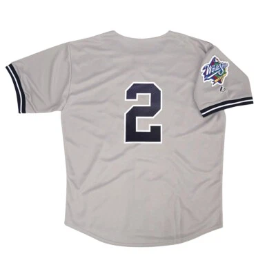 Derek Jeter 1999 年纽约洋基队世界系列公路球衣男式 (S-3XL) — 第 1/4 张图片