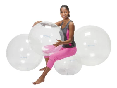 Gymnic OPTI 95 cm Gymnastikball Fitness transparent - Bild 1 von 3