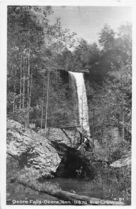 J68/ Ozone Tennessee Postcard RPPC c40-50s Cline Ozone Falls U.S. 80   303 - Picture 1 of 4