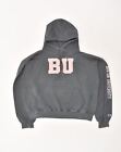 CHAMPION Mens Authentic Graphic Hoodie Jumper Large Grey Cotton AD12