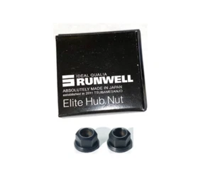 Runwell Elite Groove 12mm Hub Nuts For Campagnolo Rear Hubs 10 x 26 Threaded x2 - Picture 1 of 4