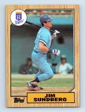1987 Topps Jim Sundberg Kansas City Royals #190