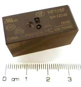 Hongfa Relais HF115F 024 1ZS1AF 24Vdc Spule SPDT 12A 250Vac EBR82D - Bild 1 von 5