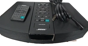 Radio Bose Wave AWR1-1W AM/FM Estéreo Reloj Despertador Negro con Control Remoto PROBADO Funciona - Imagen 1 de 9