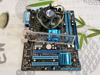 Carte mère ASUS PG41T-M LX avec CPU Intel Pentium Core2duo E6800 - Photo 1/4