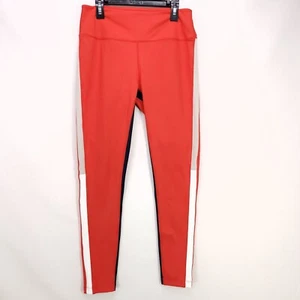 Splits59 Leggings Red Color Block Womens Size Large 26" Inseam - Picture 1 of 12