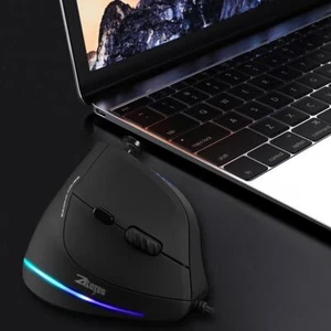 ZELOTES C-18 11 Buttons 10000DPI Adjustable Vertical Mouse RGB Optical Ergonomic - Picture 1 of 7