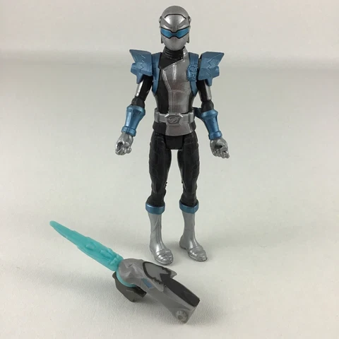 Power Rangers Beast Morphers Silver Ranger Action Figure Key 2018 Hasbro Toy Cover