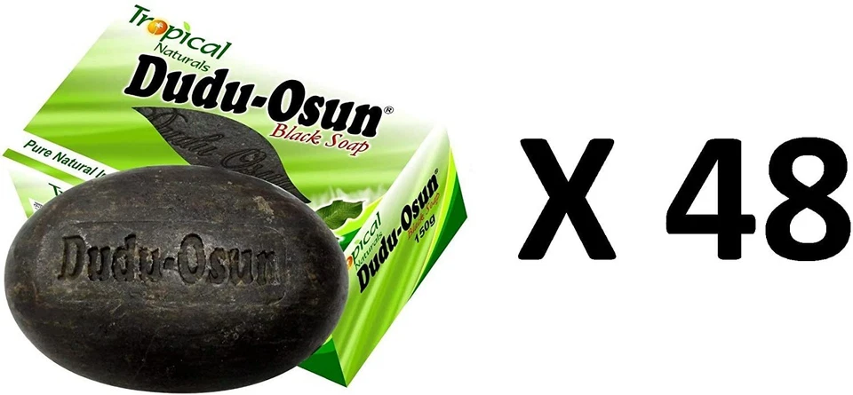 Réel Dudu-Osun Commerce de Gros 48 Barres Original Savon Noir Africain Naturel - Photo 1/1