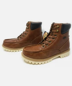 Lugz Folsom Arbeitsstiefel Größe 11,5 Herren Kastanie Rinde Gummi Creme - Bild 1 von 4