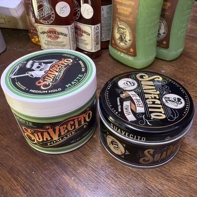 Suavecito Matte Pomade, 4 oz and 3 oz of the oil based also - Image 1 of 4