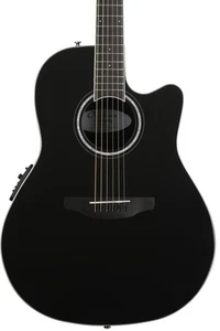 Ovation Celebrity Standard Mid-Depth Acoustic-Electric Guitar - Black - Picture 1 of 1