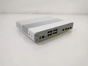 Cisco C2960CX WS-C2960CX-8PC-L V03 Cisco 8 Port 124W PoE Managed Network Switch - Afbeelding 1 van 6