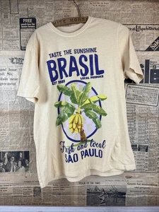 T-shirt Hipster Street Style Bananas Brazil San Paulo Travel Shirt Size L - Picture 1 of 4