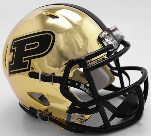 Purdue Boilermakers Mini Speed Chrome Replica Helmet [NEW] NCAA Miniature Desk Cover