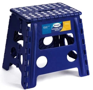 plastic Folding Step Stool 16 inch folding stool seat chair portable kids adults - Picture 1 of 75