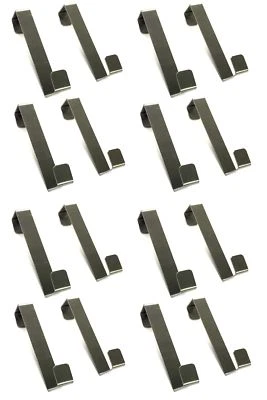 16 Pezzo Gancio per Porta Acciaio Inox senza Fori Appendiabiti Guardaroba da - Immagine 1 di 2