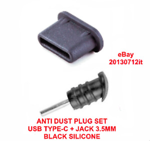 Anti-Dust Plug Stopper Set USB Type-C + Jack 3.5mm Silicone for Realme 9i
